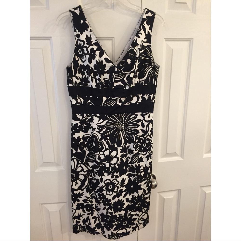 Donna Ricco black and white dress size 8